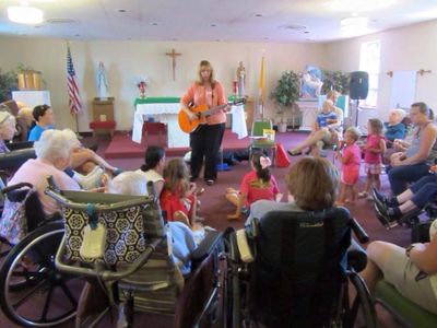 inter generational music, seniors, children, music, event