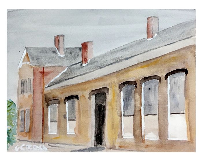 Old Pax - 9 x 12 Daniel Smith Extra Fine Watercolor on Arches cold press paper.