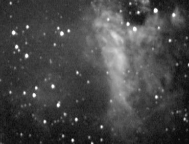 also called the Horseshoe or Lobster Nebula, it is 15 light-years across.