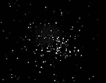 1st image with auto-focuser
cluster with over 60 stars with mags of 8 to 13