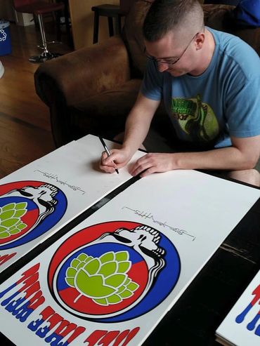 Chris McNamara "Ale Thee Well" Art Print Hop Beer Screens 'n' Suds