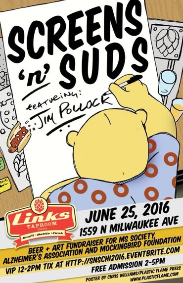 Plastic Flame Chris Williams RVA Art Print Hop Beer Screens 'n' Suds Pollock Jim