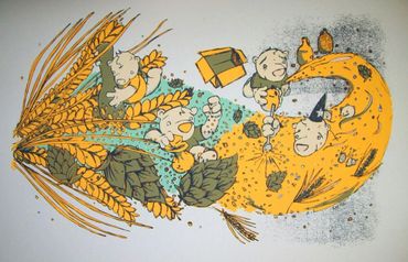 Plastic Flame Chris Williams RVA Art Print Hop Beer Screens 'n' Suds