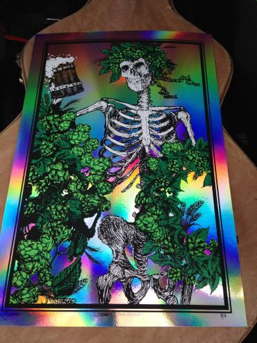 JT Lucchesi RVA Art Print Hop Beer Screens 'n' Suds Beertha