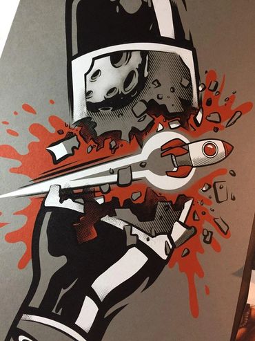 Andrew Stronge Screens 'n' Suds - Art Hop Beer Print