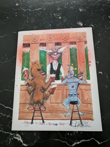 Joey Feldman Screens 'n' Suds - Art Hop Beer Print