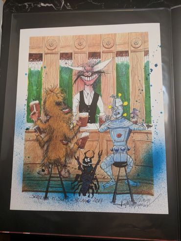 Joey Feldman Screens 'n' Suds - Art Hop Beer Print