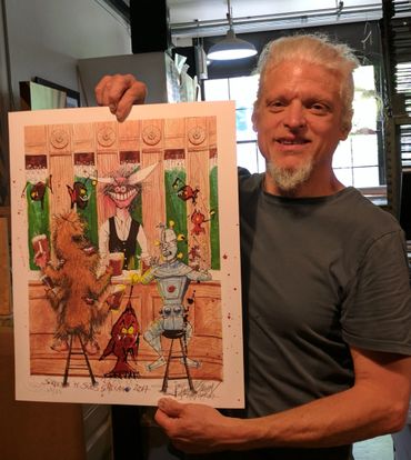 Joey Feldman Screens 'n' Suds - Art Hop Beer Print w/ Jim Pollock