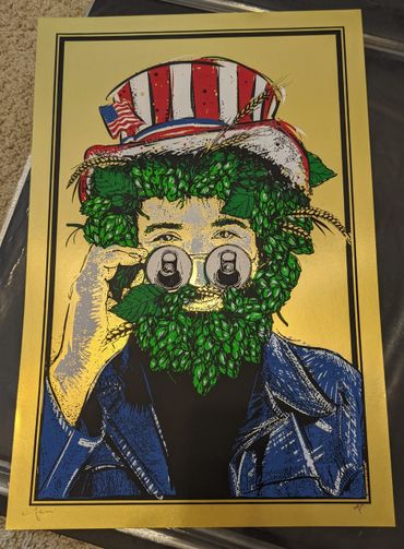 JT Lucchesi RVA Art Print Hop Beer Screens 'n' Suds Captain Hops