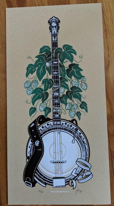 Andrew Stronge Screens 'n' Suds - Art Hop Beer Print