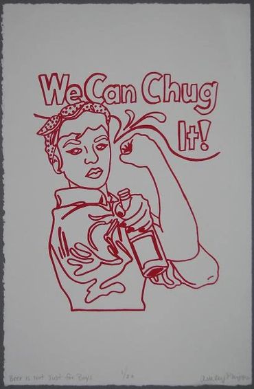 Ashley Phipps Screens 'n' Suds - Art Hop Beer Print