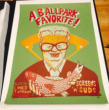 Jim Pollock Screens 'n' Suds - Art Hop Beer Print