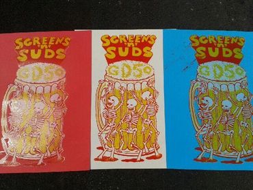 Jim Pollock Screens 'n' Suds - Art Hop Beer Print