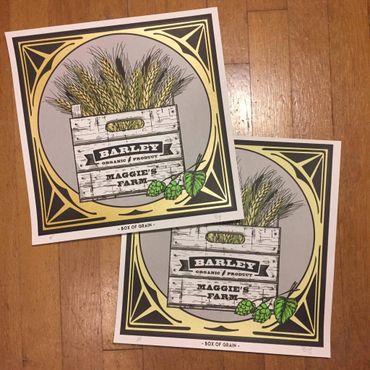 Brian Bojo Screens 'n' Suds - Art Hop Beer Print