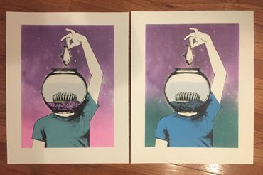 Brian Bojo Screens 'n' Suds - Art Hop Beer Print