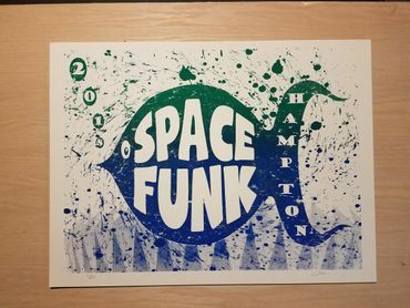 William Mitchell Screens 'n' Suds - Art Hop Beer Print Space Funk