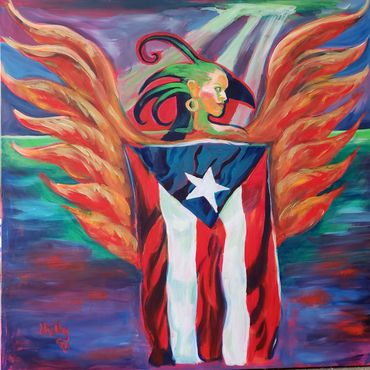 #trinity #mural #painting #acrylicpainting #church #publicart #maranatha #puertorico