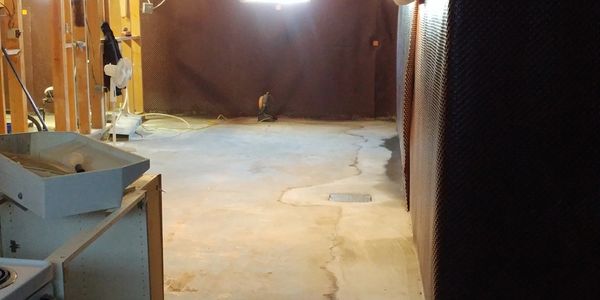 completed interior weeping tile