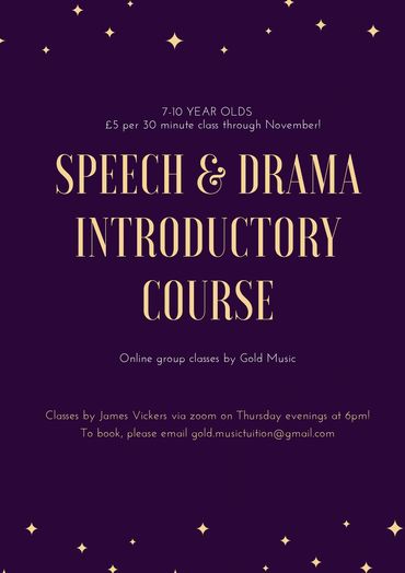 James Vickers Drama Classes
Acting
Liverpool
Leeds
Speech and Drama