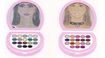 Make-Up Girls® design compact with color palettes