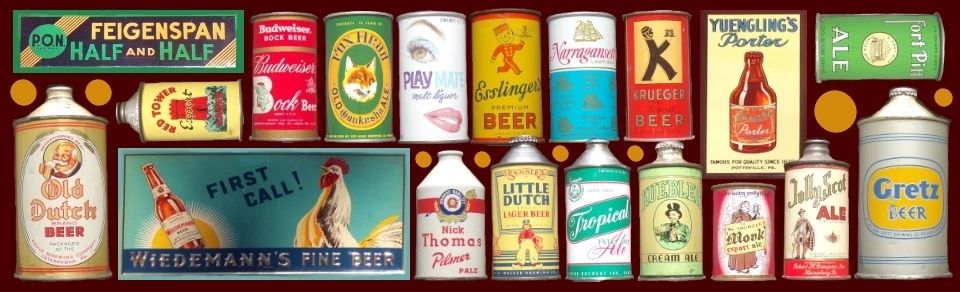 We buy old antique beer cans, cone tops, flat tops and zip tab cans from all breweries and countries