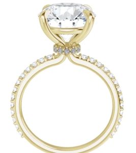 ~ 18k Yellow Gold Round Brilliant Diamond Ring