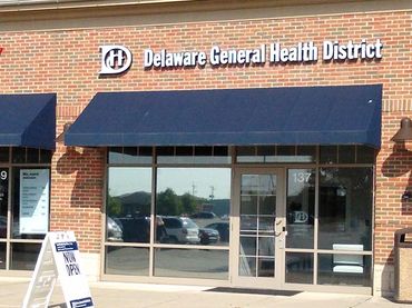 Entrance of Delaware General Health District office.