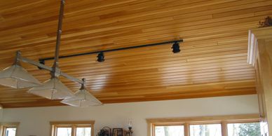 1x4 White Pine Vertical Grain Select V-Groove Paneling from MTM.