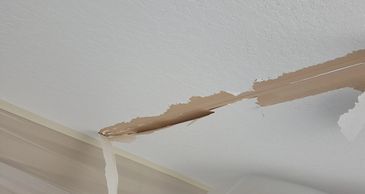 damage peeling drywall tape