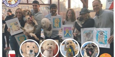 Paint and Sip Pet Portrait Fun Party: Sip and Paint