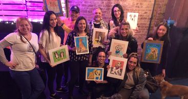 Paint and Sip- Pet Portrait Fun Party in Brooklyn Canine Club