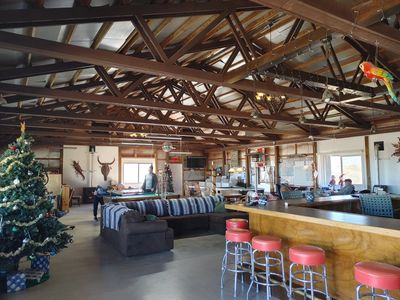 The Clubhouse. This is the meeting spot for guests at the Desert Oasis RV Park and Campground.