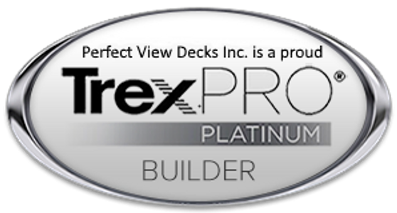Trex pro platinum deck builder logo.  Trex is a manufacturer of composite decking and railing products.  They supply to builder all across ontario