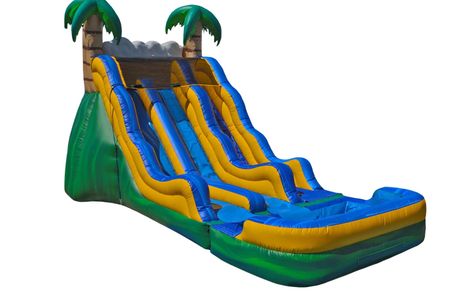 Water Slide or Dry Slide. Duel Racing Slides. 17 foot slides.