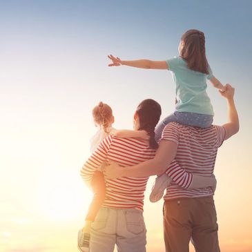 Glück, Familie, Zufriedenheit, Immobilien, Finanzierung, Versicherung