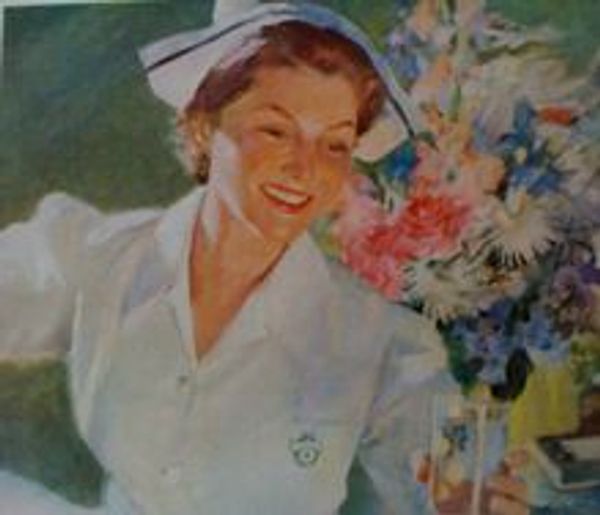 registered nurse nursing professional licensed RN cap hat uniform caring healthcare health