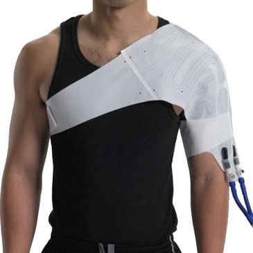 Disposable shoulder pad for heat therapy.  Post-surgery cold therapy pads. Orthopedics pads.