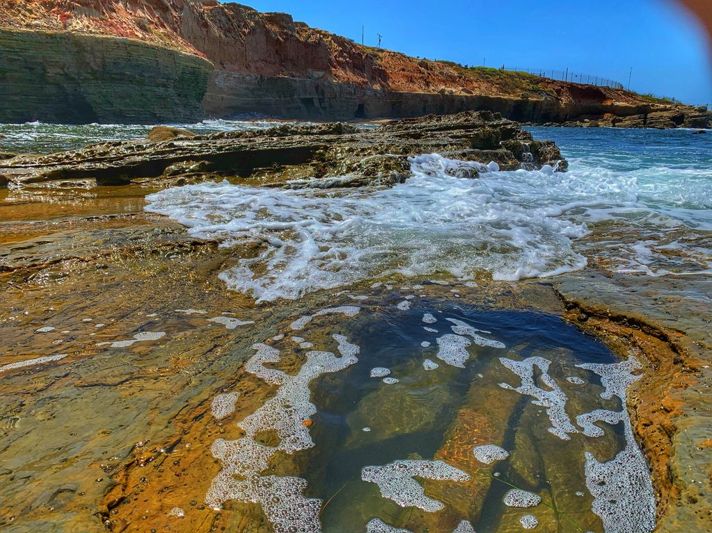 Cabrillo National Monument San Diego California tidal pool waves beach