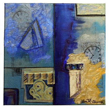 Metallics in Blue- Artist: Lisa McClowry