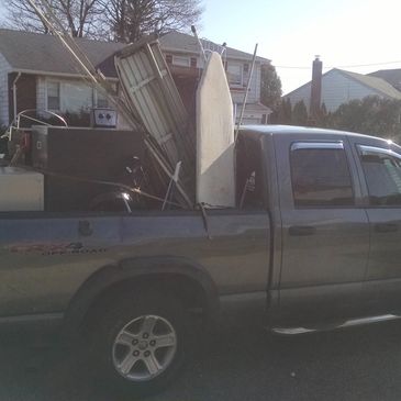 clutter removal, cleanup, cleanout of home, garbage pickup, clothing bags, book boxes, old tools