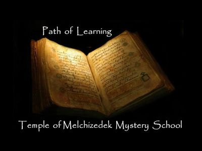 Temple of Melchizedek Mystery School Path of Learning open book