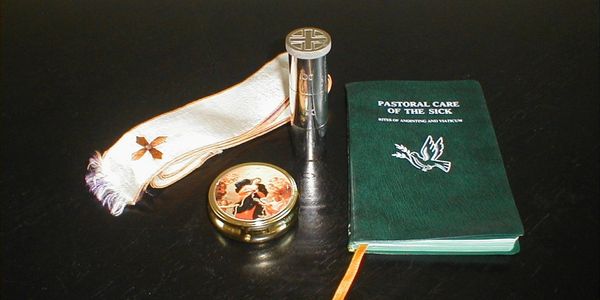Our Lady of Compassion Ministerial services Pastoral Visitations pyx Blessed Oils stole