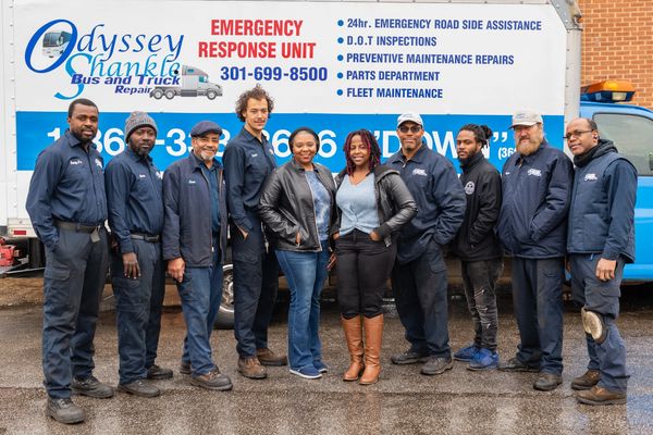 Group of people taking a picture