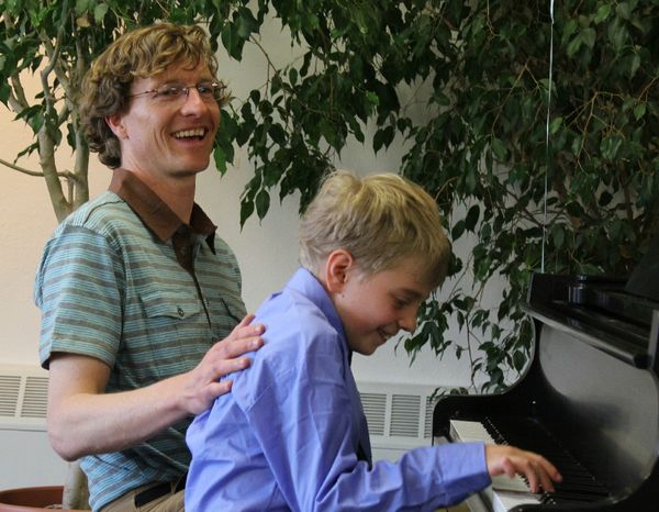 Jack Raiffe and I at the piano