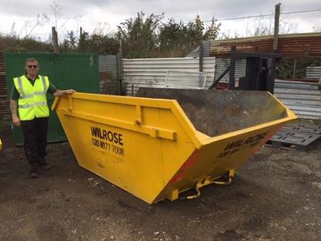 8 yard skip for hire for general waste and clearances.