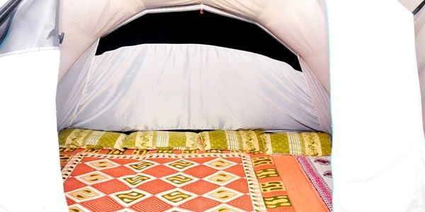 Dandeli resorts pitching camping tents