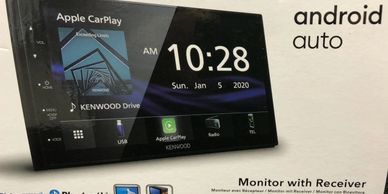 double din radio with android auto and apple car play