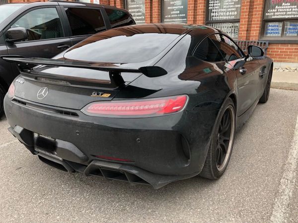 Window tinting on a Mercedes in Toronto