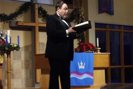 Jay singing solos from Handel's Messiah