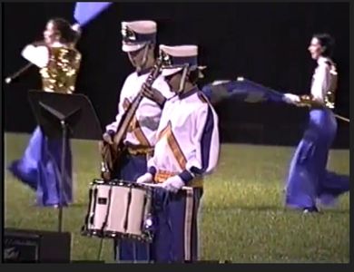 John Osborne and Brian Dobbs at Southern High School Marching Band Performance